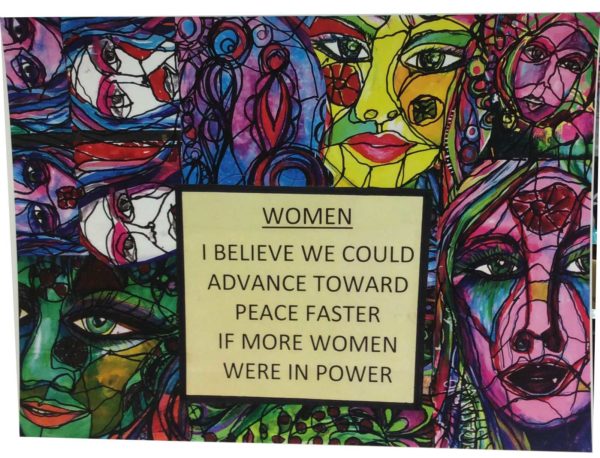 2 Women art message